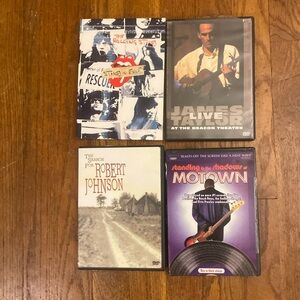 DVD’s. Set of 4.  Brand new, played once.  Great package!